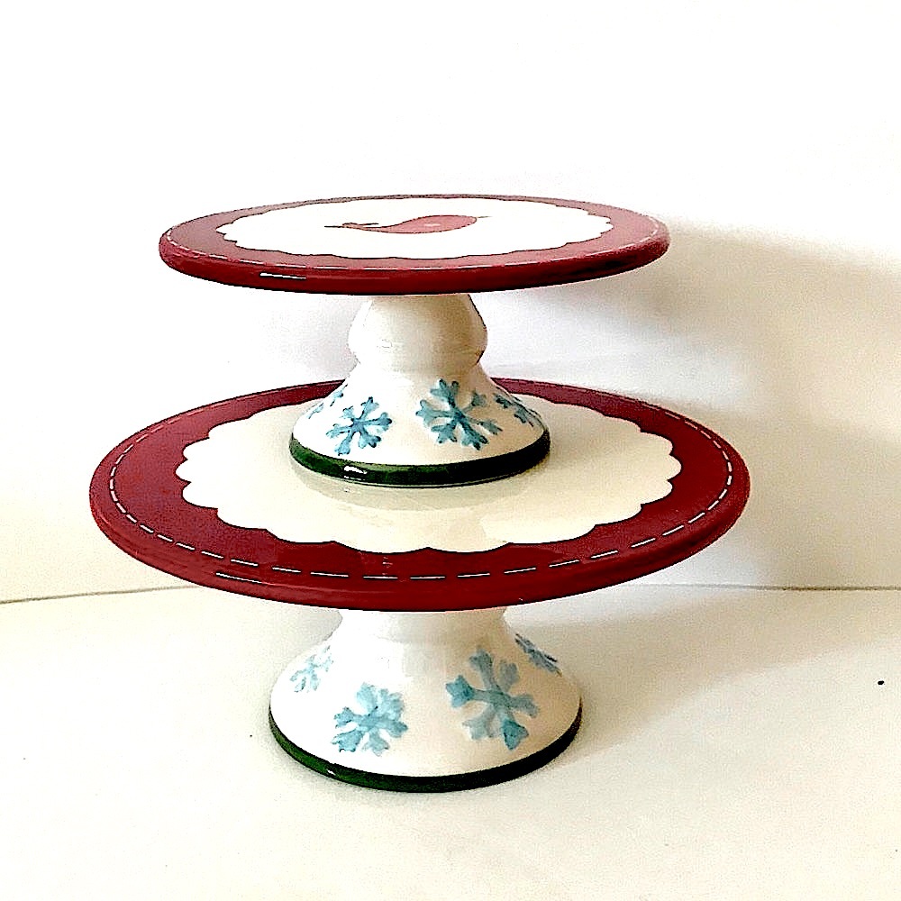 New Carlton Two Piece Dessert/Cake Stand
